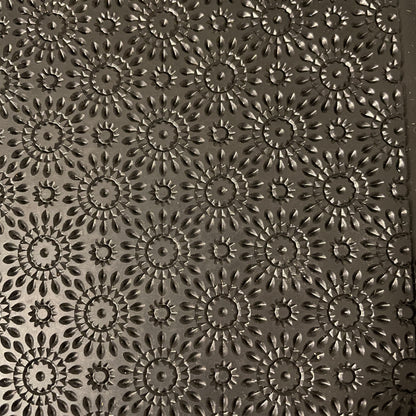 MexiFlowers Rubber Stamp Texture Sheet Mat for polymer clay metal clay mixed media art - Create Along 