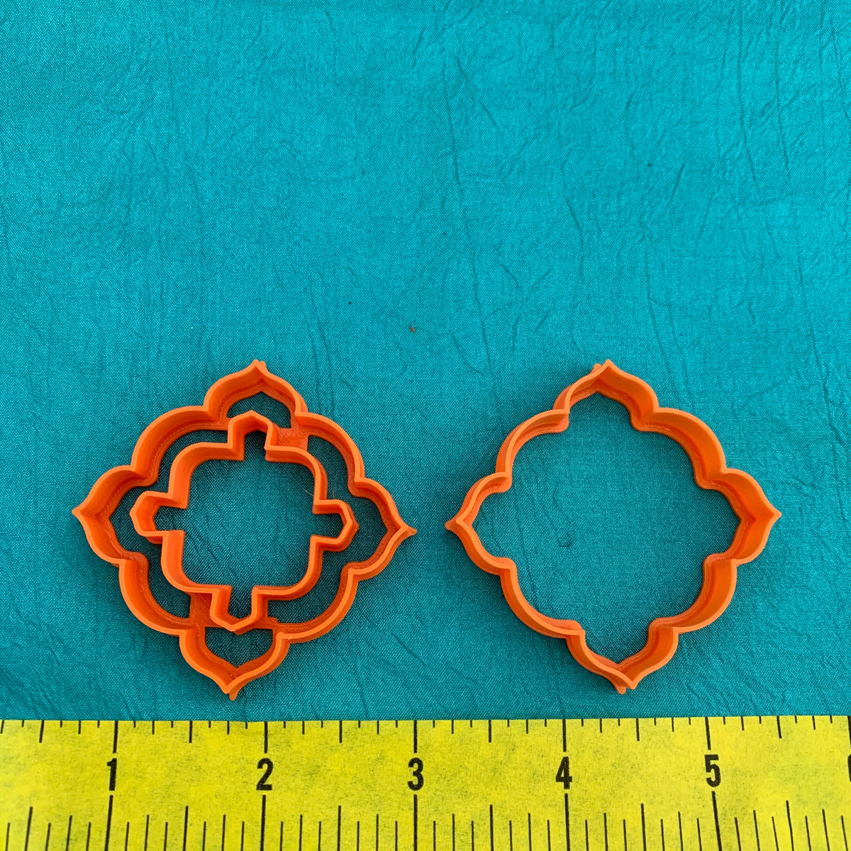 Large Imperial Set #1 with Frame Hole 2 Jewelry Sized polymer clay Cutters - Polymer Clay TV tutorial and supplies
