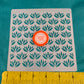 Lotus Flowers Mylar Stencil texture sheet for polymer clay earrings art jewelry mixed media