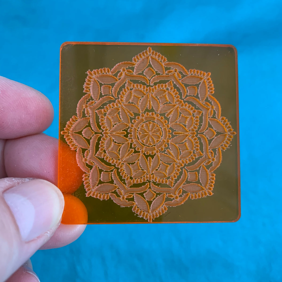 Deco Disc Stained Glass Tiles Stamp and Texture Pattern Designs for polymer clay