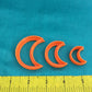 Graduated Crescent Moon Jewelry Sized set of 3 Cutters for Polymer Clay - Polymer Clay TV tutorial and supplies