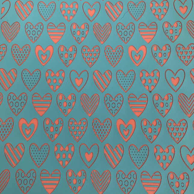 Silk Screen HeartDeco Stencil For Polymer Clay - Create Along 