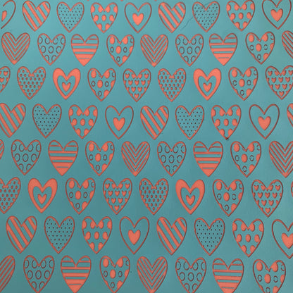 Silk Screen HeartDeco Stencil For Polymer Clay - Create Along 