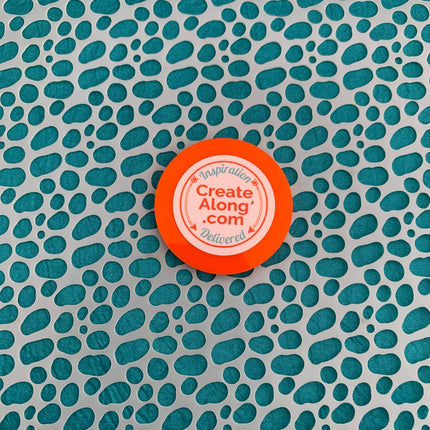 Spotty design Mylar Stencil great for Polymer Clay Art Jewelry Mixed Media - Create Along 