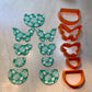 Lisa Pavelka Graduated Butterflies #2 designer Cutters for Polymer Clay Mixed Media jewelry