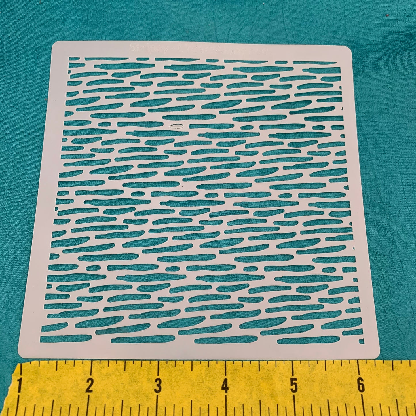 Stripey Mylar Stencil great for Polymer Clay Art Jewelry Mixed Media