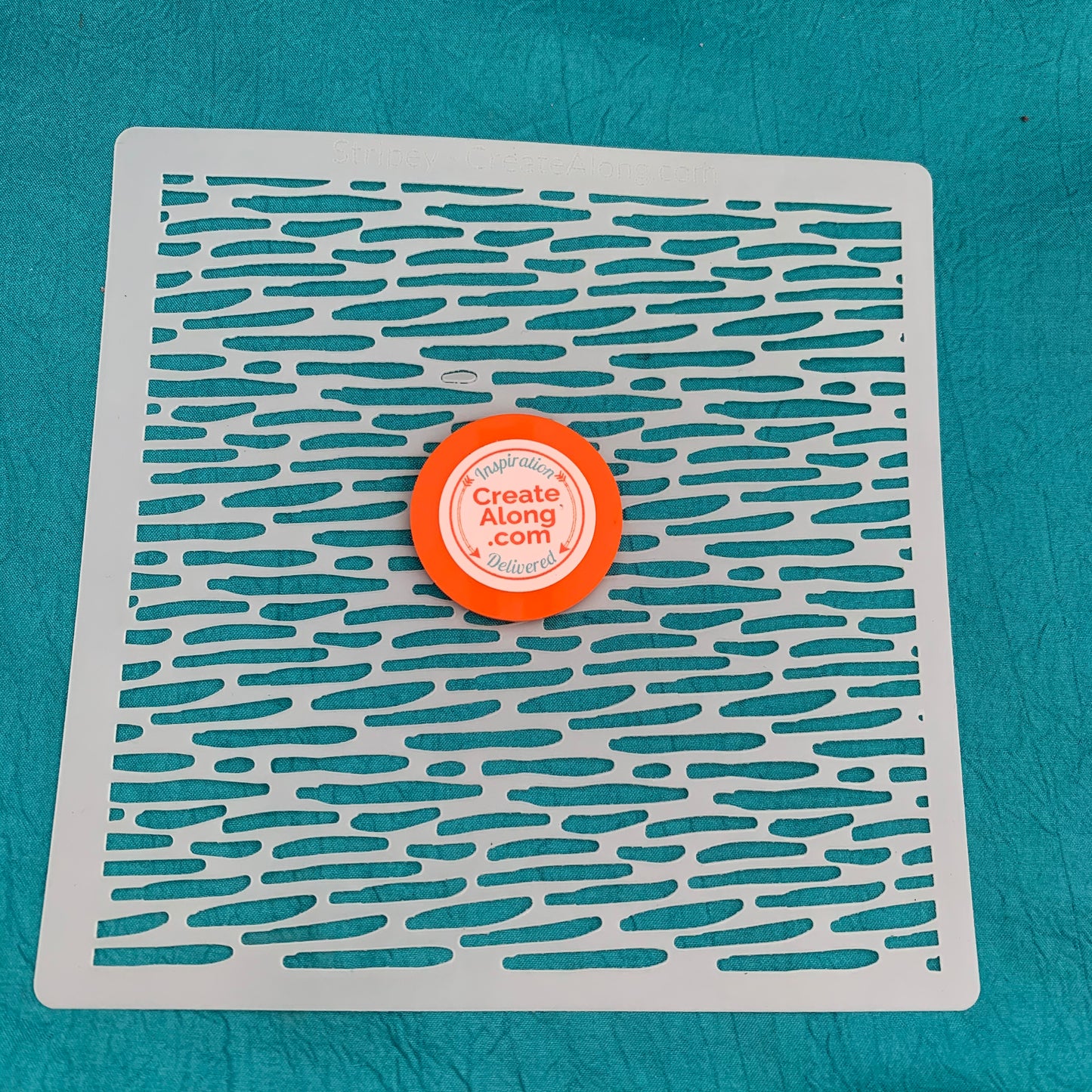 Stripey Mylar Stencil great for Polymer Clay Art Jewelry Mixed Media