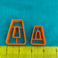 Dangles with hole cut out Collar Jewelry Sized set of 2 Polymer Clay Cutters - Polymer Clay TV tutorial and supplies