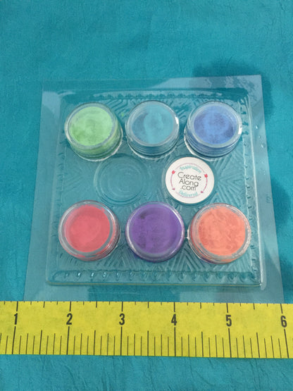 Pigments Mica Powders Jewel for Polymer Clay, Art Jewelry, and Mixed Media Color Shimmer - Create Along 
