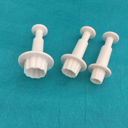 Mini Ruffled Flower Power Plunger Cutters For Polymer Clay And More - Polymer Clay TV tutorial and supplies