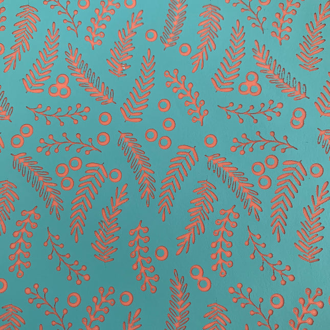 Silkscreen Stencil Botanical #2 For Polymer Clay And Mixed Media Overall Pattern - Create Along 