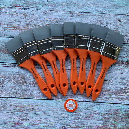 Squeegee Paintbrush Silicone Rubber Tool silk screen stencils paint acrylic - Create Along 