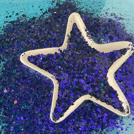 Purple Rain chunky holographic Glitter for pens candles earrings clay resin mugs slime tumblers nail art 2 oz - Create Along 