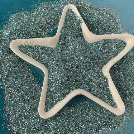 Sky Blue Fine Holo Glitter for pens candles earrings clay resin mugs slime tumblers nail art 2 oz - Create Along 