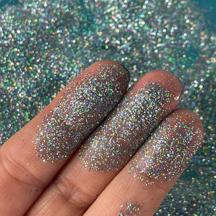 Sky Blue Fine Holo Glitter for pens candles earrings clay resin mugs slime tumblers nail art 2 oz - Create Along 