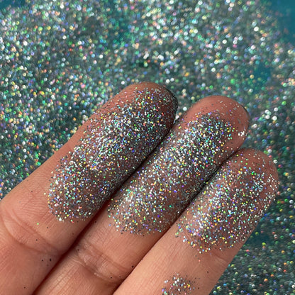 Sky Blue Fine Holo Glitter for pens candles earrings clay resin mugs slime tumblers nail art 2 oz - Create Along 