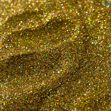 Golden Halo gold holographic super ultra fine SF Glitter for pens candles earrings clay resin mugs slime tumblers nail art 2 oz - Create Along 