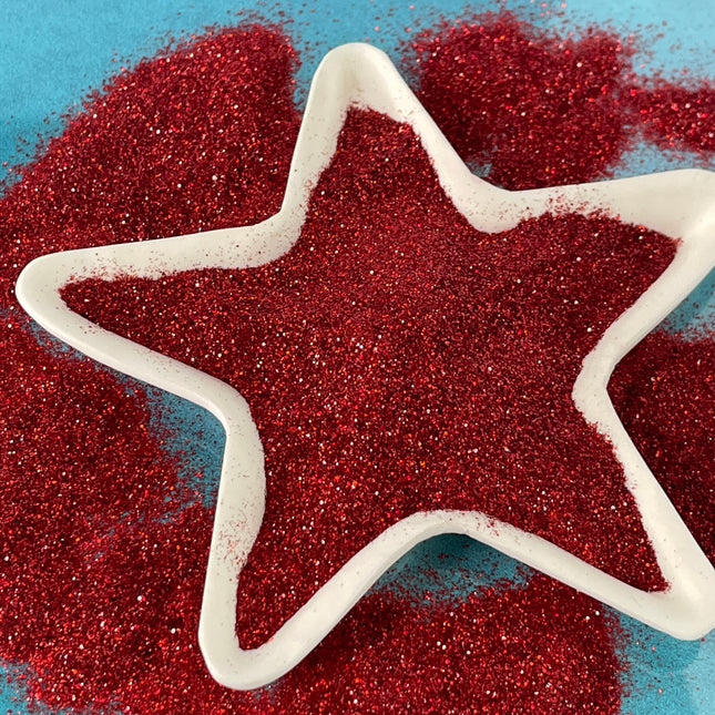 Heart in Hand Deep Red Superfine Glitter for pens candles earrings clay resin mugs slime tumblers nail art 2 oz - Create Along 