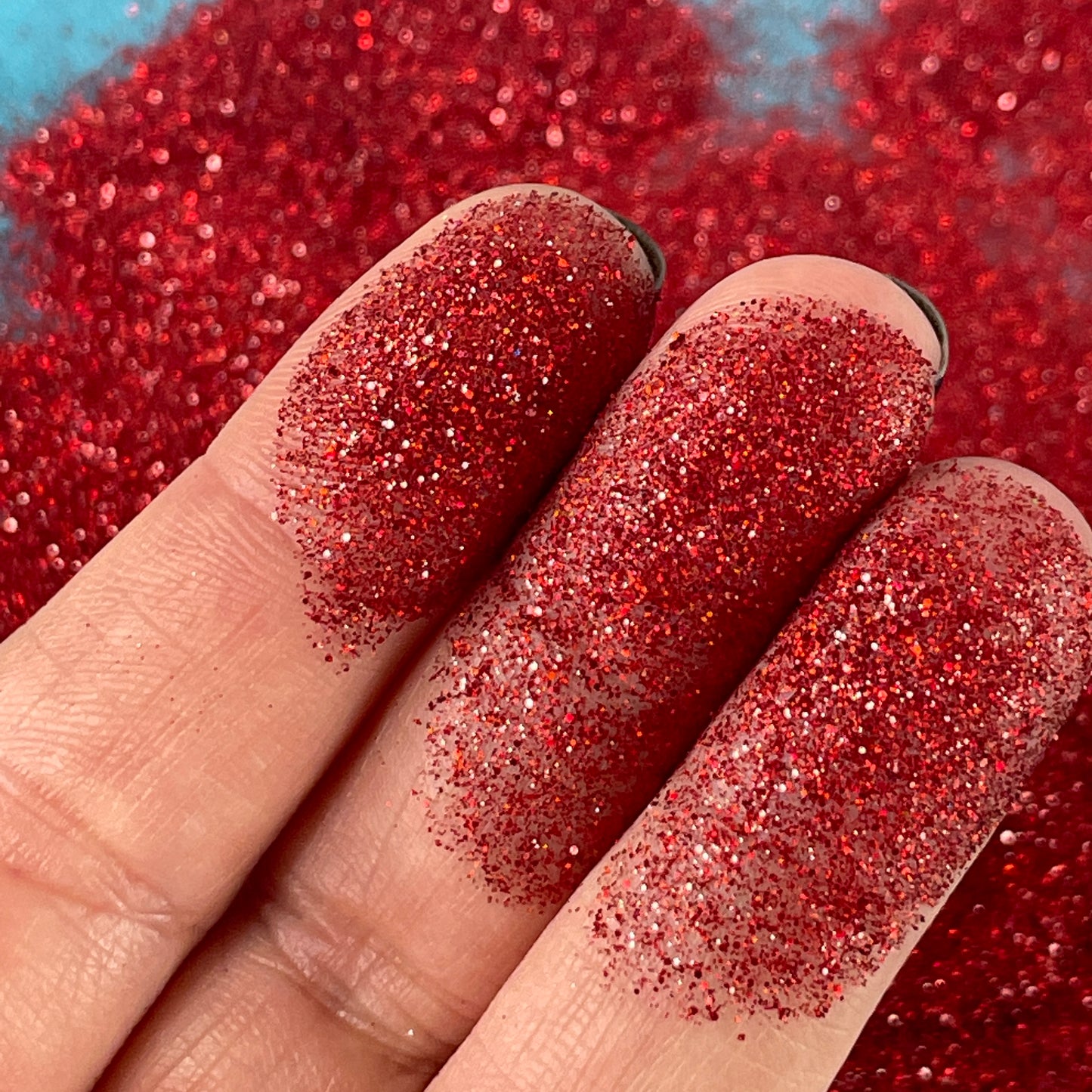 Heart in Hand Red Super Fine UF Glitter for pens candles earrings clay resin mugs slime tumblers nail art 2 oz