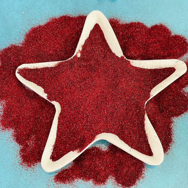 Crimson Glitter SF for pens candles earrings clay resin mugs slime tumblers nail art 2 oz - Create Along 