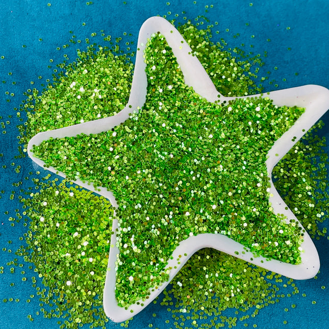 Margarita ville Green Yellow Glitter for pens candles earrings clay resin mugs slime tumblers nail art 2 oz - Create Along 