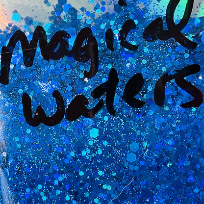 Magical Waters Blue Chunky Glitter for pens candles earrings clay resin mugs slime tumblers nail art 2 oz - Create Along 