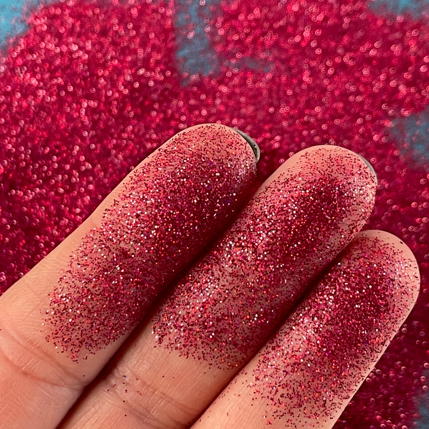 After Glow red Superfine Glitter for pens candles earrings clay resin mugs slime tumblers nail art 2 oz