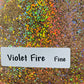 Violet Fire Fine gold holographic Glitter for pens candles earrings clay resin mugs slime tumblers nail art 2 oz