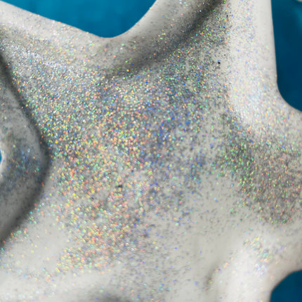 Super Silver Powder Fine holo Glitter for pens candles earrings clay resin mugs slime tumblers nail art 2 oz - Create Along 