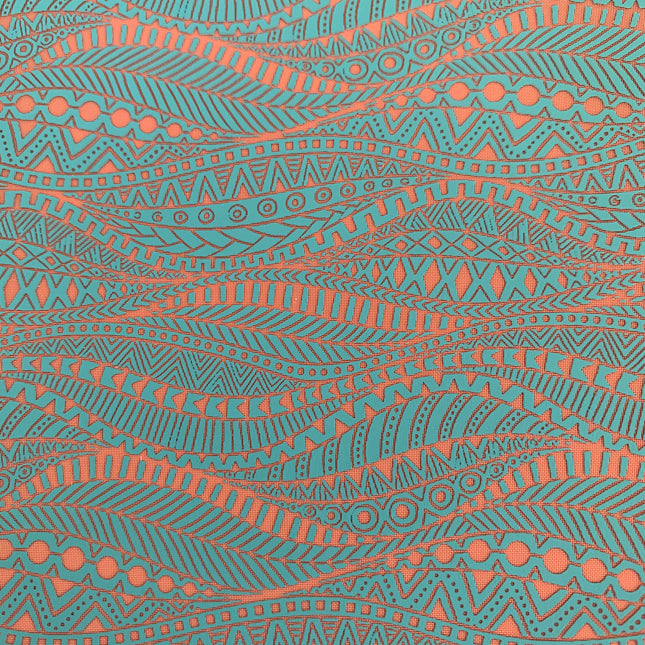 Silkscreen Stencil Tribal Flow boho chic design For Polymer Clay Mixed Media - Create Along 