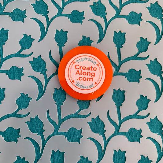 Lily of the Valley Flowers Mylar Stencil texture sheet for polymer clay earrings art jewelry mixed media