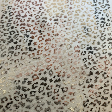 Silkscreen Stencil Snow Leopard Cheetah For Polymer Clay And Mixed Media Overall Design - Create Along 