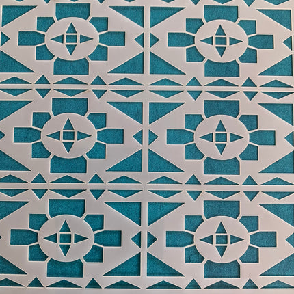 Southwestern Native design Mylar Stencil great for Polymer Clay Art Jewelry Mixed Media - Create Along 