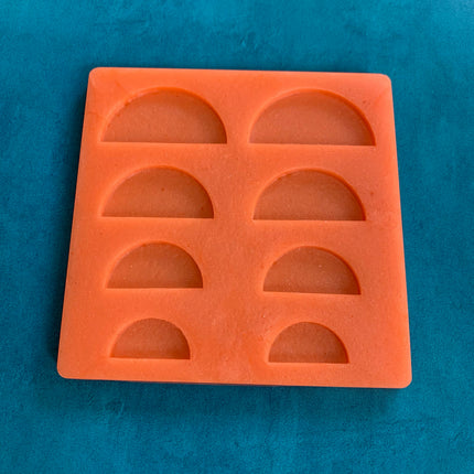 Half Circle Silicone Earring Jewelry Mold polymer clay tools and supplies ideas - Create Along 