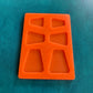 Rounded Corners Silicone Earring Jewelry Mold polymer clay tools and supplies