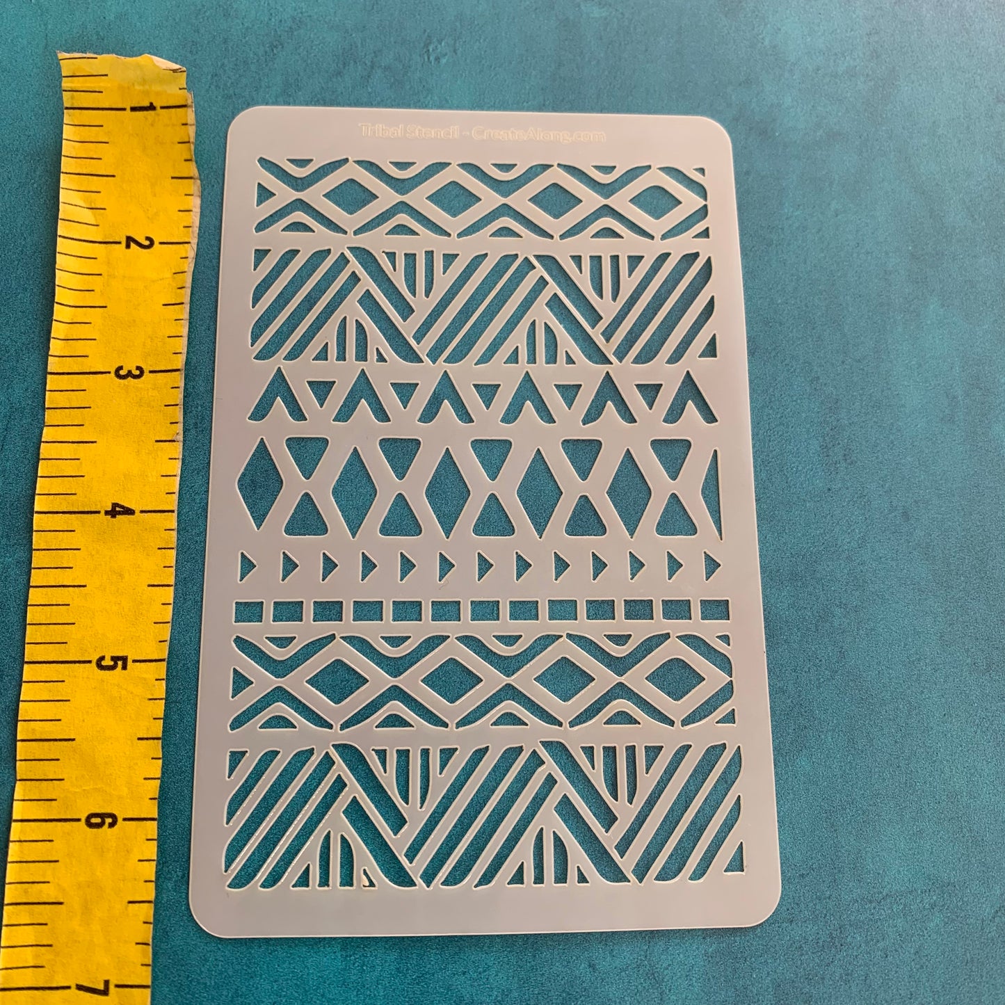 Tribal Pattern Mylar Stencil great for Polymer Clay Art Jewelry Mixed Media