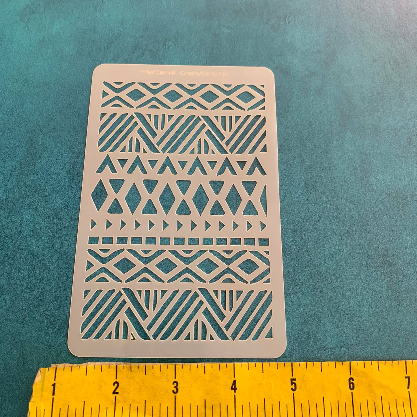 Tribal Pattern Mylar Stencil great for Polymer Clay Art Jewelry Mixed Media