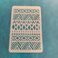 Tribal Pattern Mylar Stencil great for Polymer Clay Art Jewelry Mixed Media
