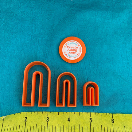 Thick Arch U shape polymer clay cutter set jewelry earrings pendant small sharp clay cutters