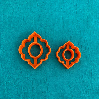 Ruffled Kiss donut Center Hole cut-out frame polymer clay cutter set jewelry earrings pendant small sharp clay cutters - Create Along 