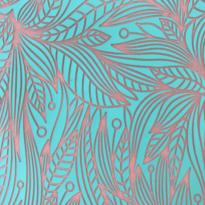 Silkscreen Stencil SLAB Leaves and Berries For Polymer Clay And Mixed Media Overall Design - Create Along 