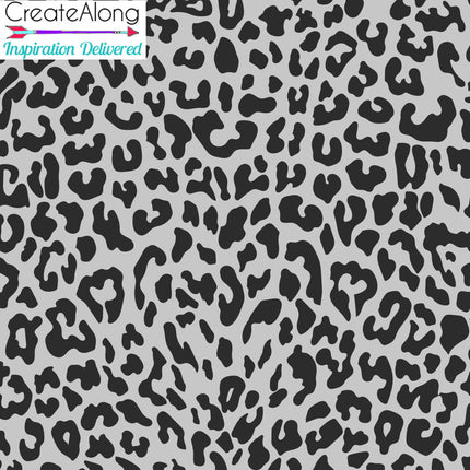 Silk Screen Leopard skin Print Stencil For Polymer Clay Cheetah - Create Along 