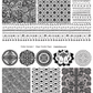 Digital Pattern Sampler Image Transfer PDF for creating images on raw polymer clay and for use with Magic Transfer Paper