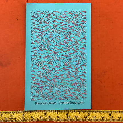 Pressed Leaves botanical Silkscreen For Crafting For Polymer Clay + Mixed Media