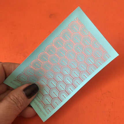 Repeating Rainbows Silkscreen For Crafting For Polymer Clay + Mixed Media