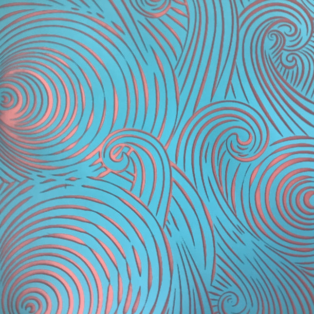 Ripples & Waves Beach Ocean Sea Silkscreen for Polymer Clay and Mixed Media - Create Along 