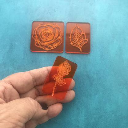 Garden Dreams Deco Disc Stamp and Texture Pattern Designs for polymer clay