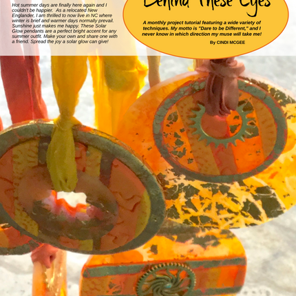 Celestial - DIGITAL July 2020 Passion for Polymer clay magazine- PDF download - Create Along 