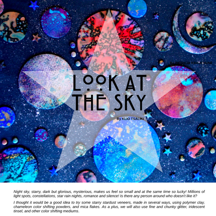 Celestial - DIGITAL July 2020 Passion for Polymer clay magazine- PDF download - Create Along 