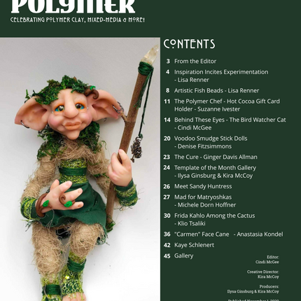 DIGITAL November 2020 Passion for Polymer clay magazine- PDF download Vol 20 - Create Along 